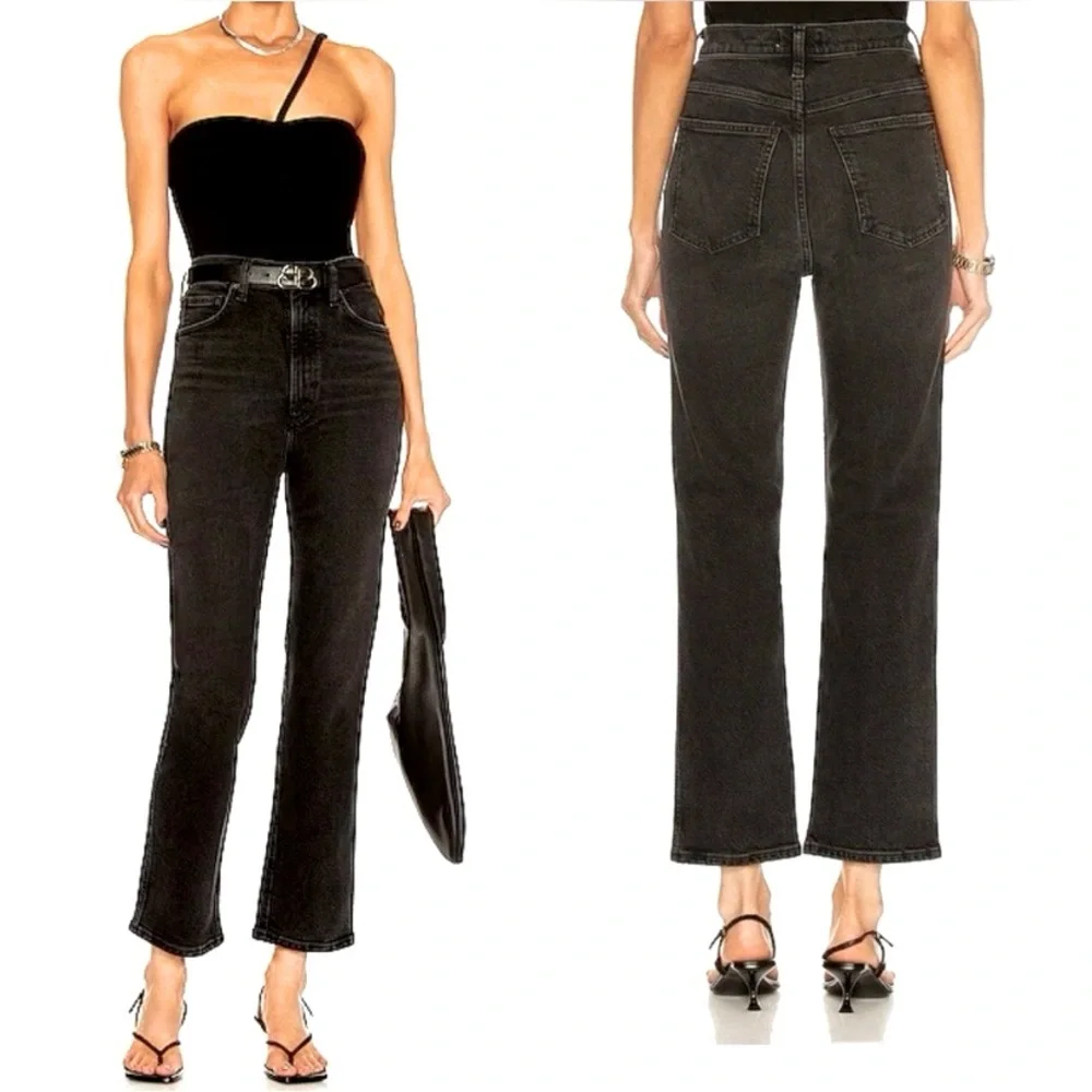 Agolde Black Flare & Wide Leg Jeans - Picture 1 of 11